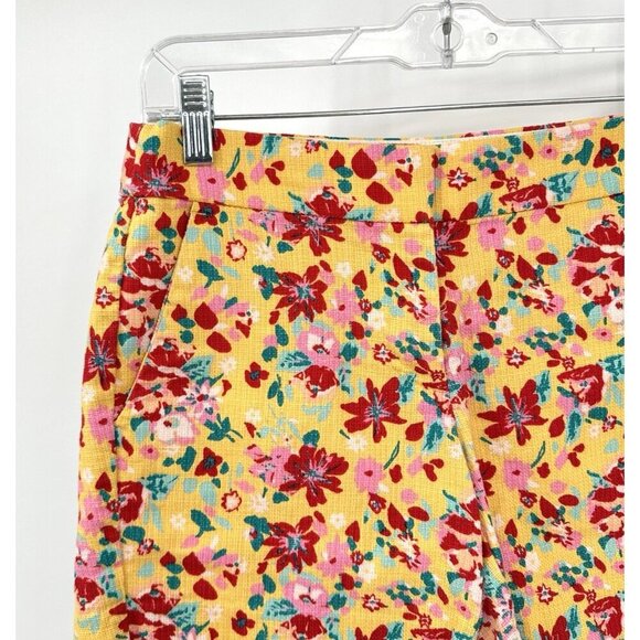 J CREW shorts bermuda walking cotton floral preppy pockets casual spring 00 - Picture 2 of 7